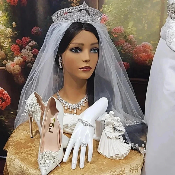 Lovely As Ever is a Unique-One-Of-A-Kind 7 pc. Tiara set - Picture 9 of 14